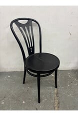 Thonet ZPM Radomsko 1960s Black Lacquer Bentwood Side Chair