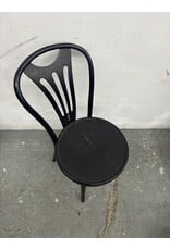 Thonet ZPM Radomsko 1960s Black Lacquer Bentwood Side Chair