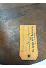 Early Herman Miller Burlwood Round, 1 Drawer Side Table