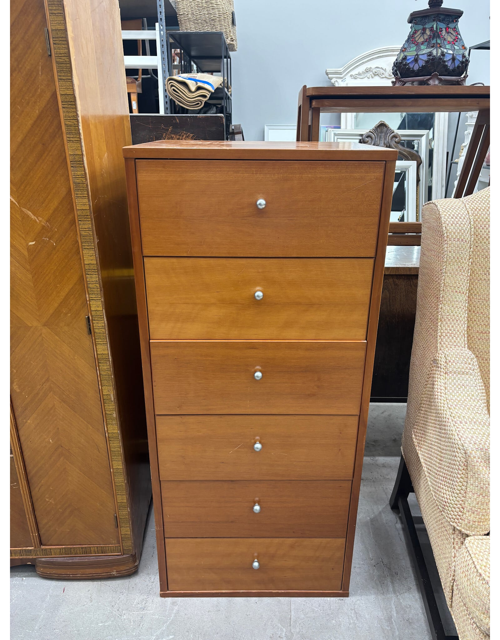 Teak Tallboy Chest of Drawers