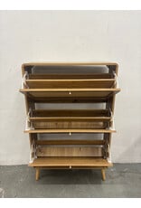 Modern Rattan Shoe Storage Cabinet