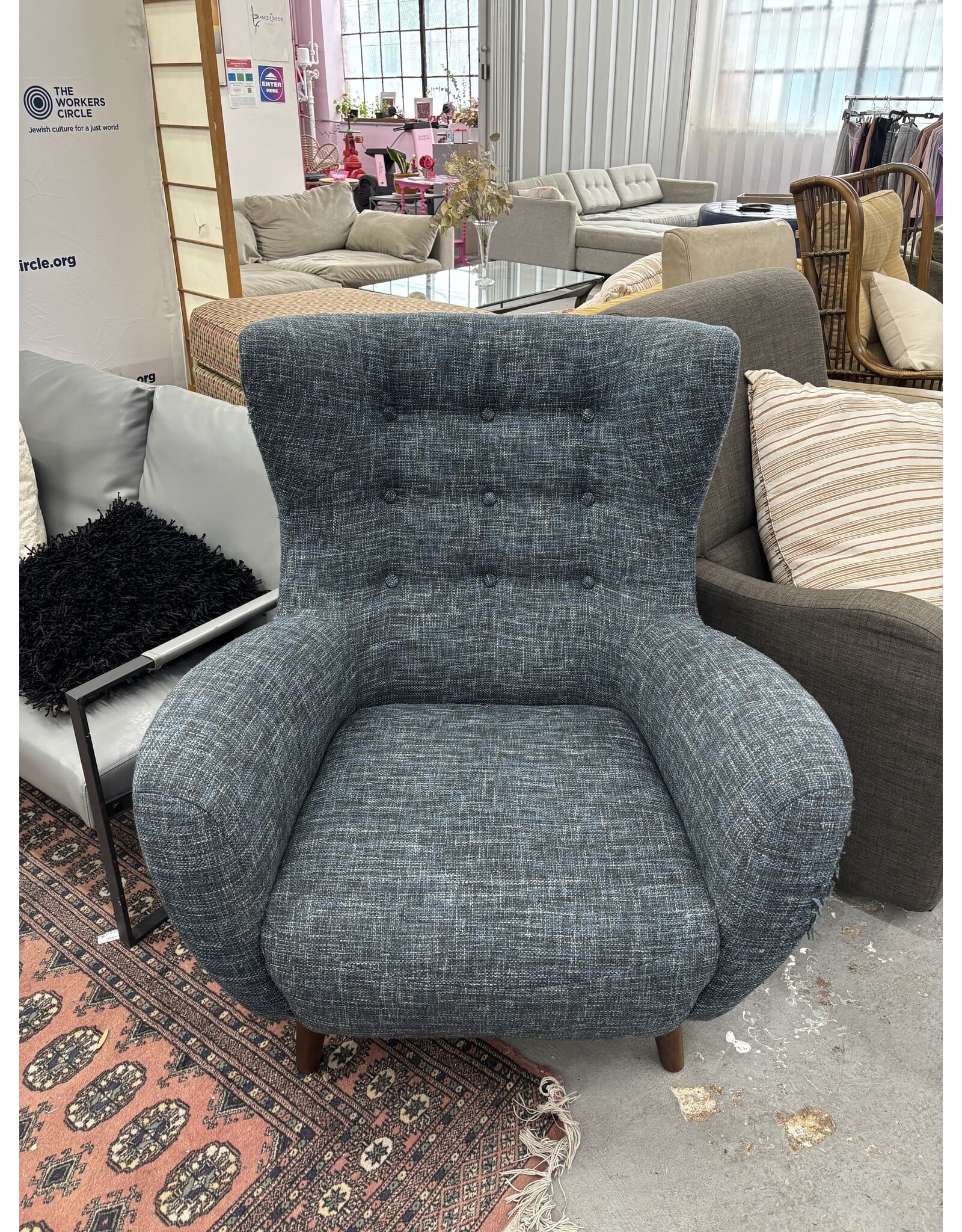 Article Blue Armchair