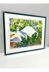 Rooftop, Bermuda, framed print, sgnd Amy Evans 603/1000