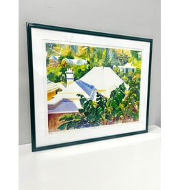 Rooftop, Bermuda, framed print, sgnd Amy Evans 603/1000