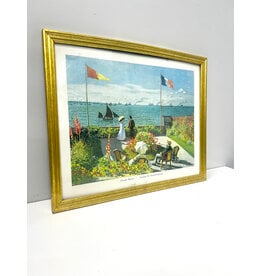 Garden at Sainte-Adresse by Claude Monet, framed museum poster