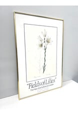 Fields of Lillies:The New York Botanical Garden, framed exhibition poster