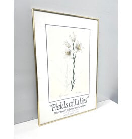 Fields of Lillies:The New York Botanical Garden, framed exhibition poster