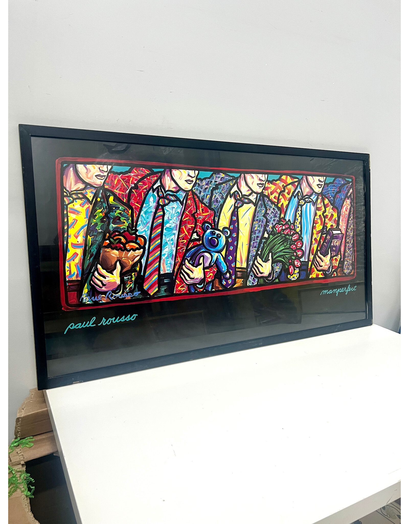 Framed Paul Rousso Poster--AS IS