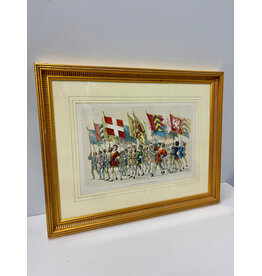 The Bernese Youth and Processional Banners: A Celebration of Swiss Heritage,framed print, H. Jenny