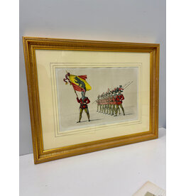 The Standard-Bearer of Bern Leading a Swiss Infantry Formation, framed print, H. Jenny