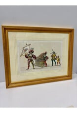 The Banner of the Swiss Confederation and William Tell,framed print, H. Jenny