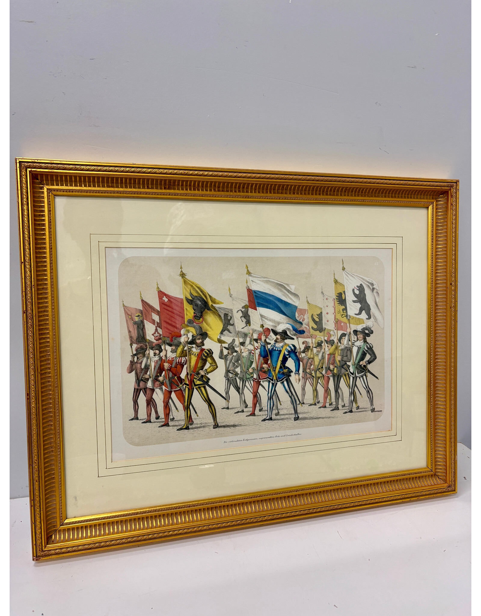 March of the Confederates, framed print, H. Jenny