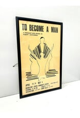 To Become a Man, framed vintage production poster