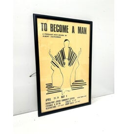 To Become a Man, framed vintage production poster