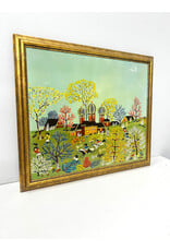 Framed Helene Adamoff Style Painting--AS IS