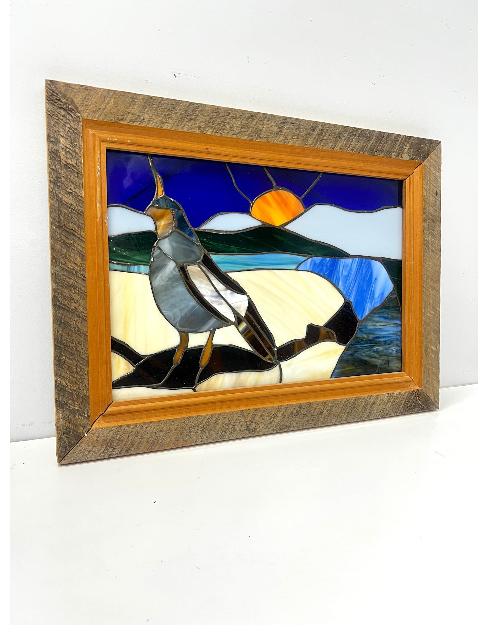 Framed Bird Stained Glass