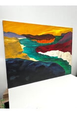 River & Plateau, painting on canvas