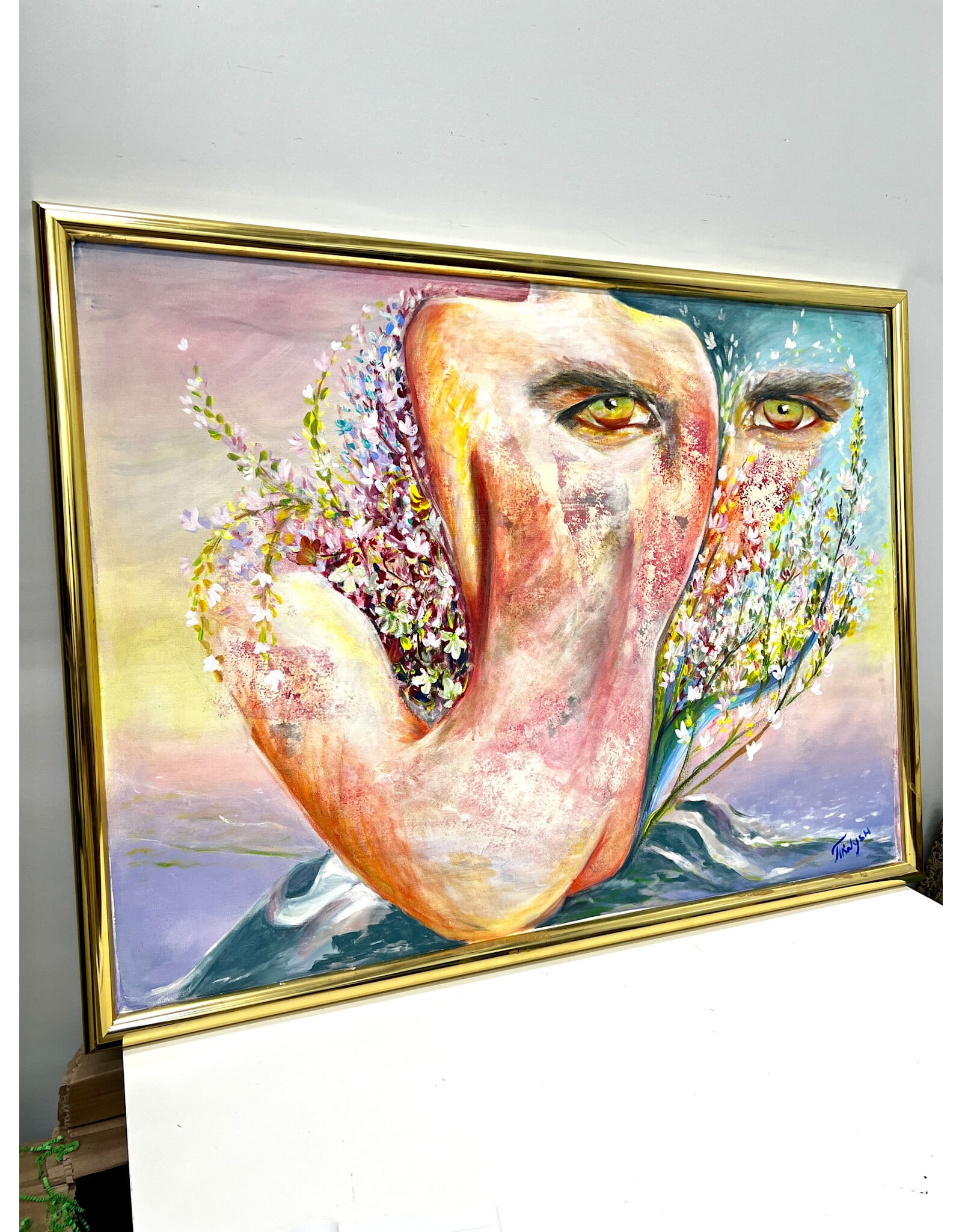 For Those With Eyes to See, framed painting on canvas