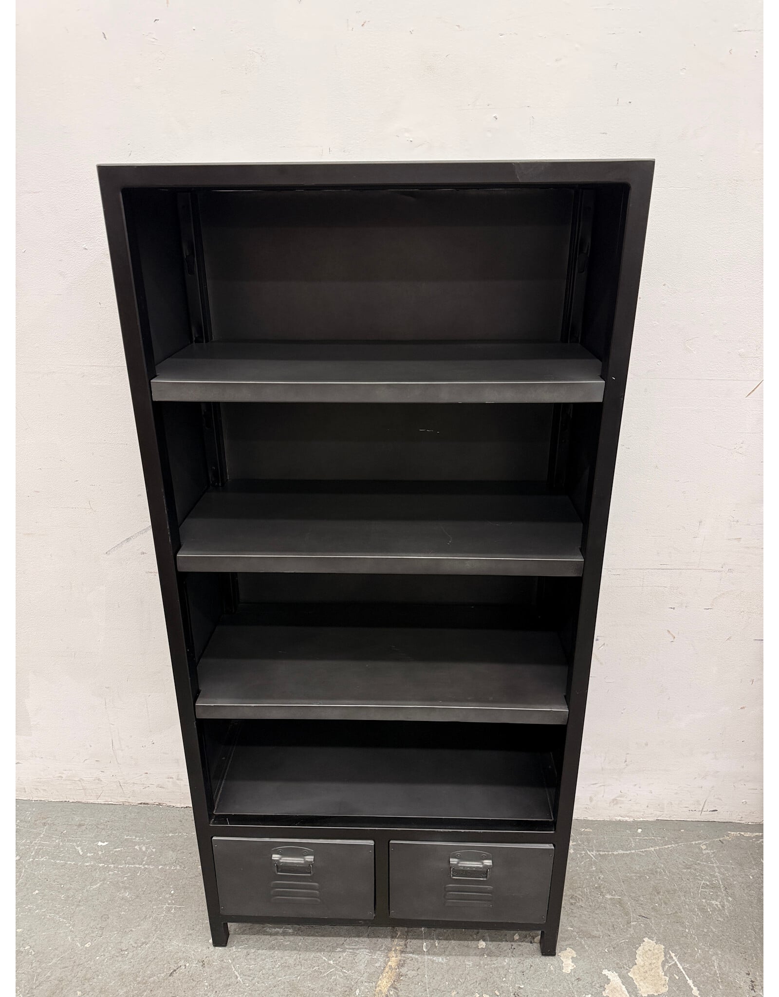 Restoration Hardware Industrial Metal Bookcase