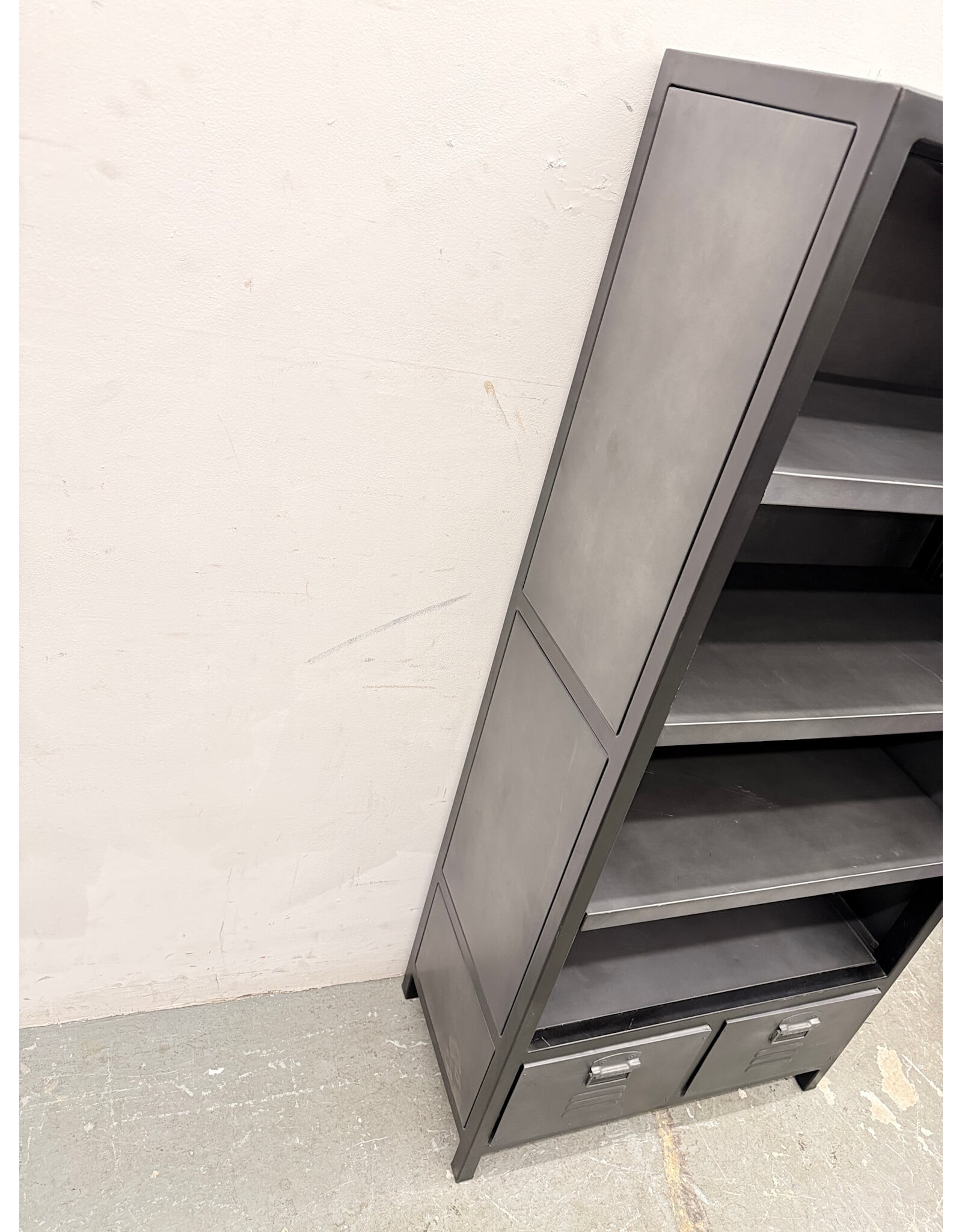 Restoration Hardware Industrial Metal Bookcase