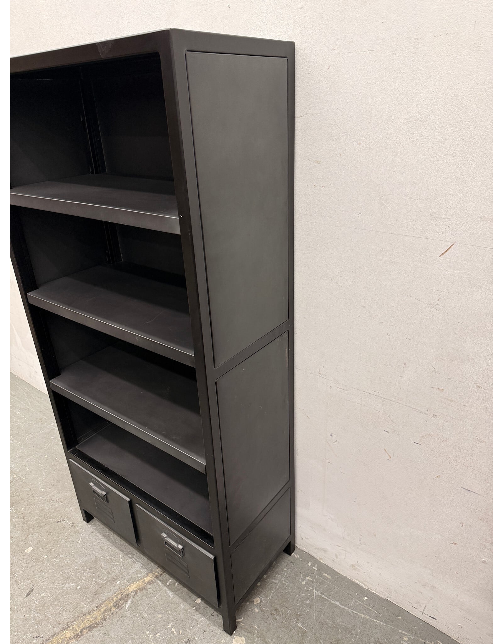 Restoration Hardware Industrial Metal Bookcase