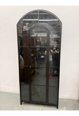 Belmont Black Arched Metal Cabinet by Four Hands