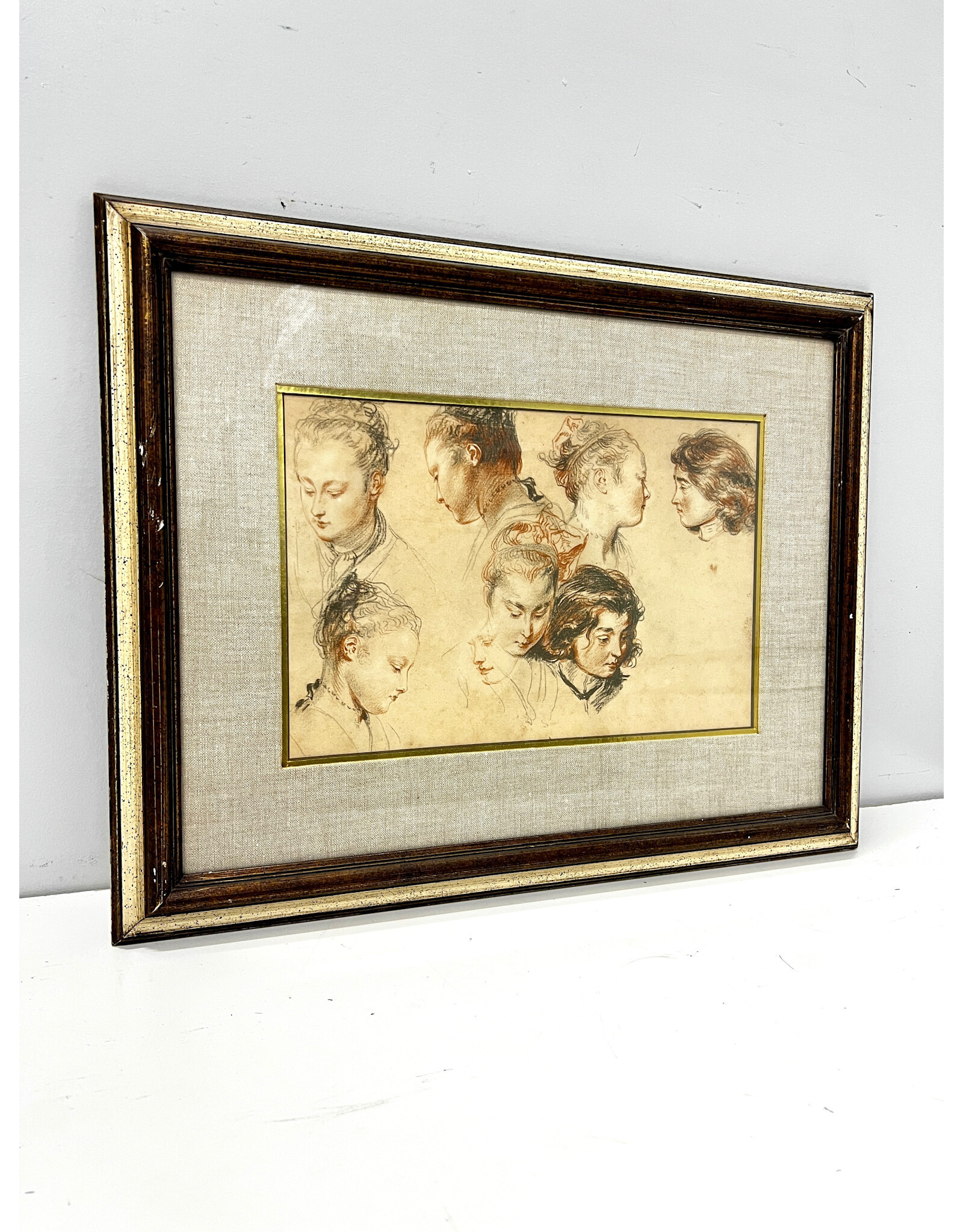Framed Reproduction Jean-Antoine Watteau print
