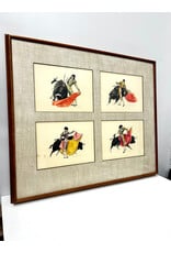 Framed Collection of Four Matador Prints buy John Fulton Short