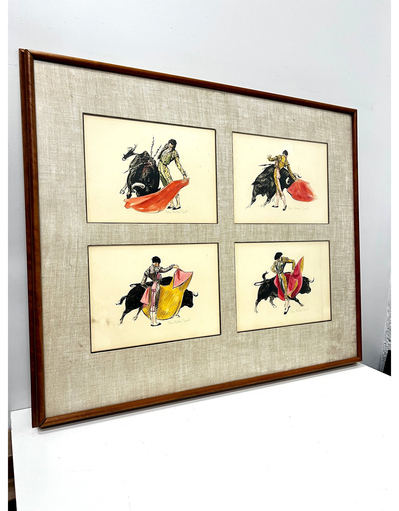 Framed Collection of Four Matador Prints buy John Fulton Short