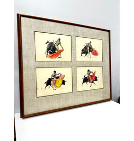 Framed Collection of Four Matador Prints buy John Fulton Short