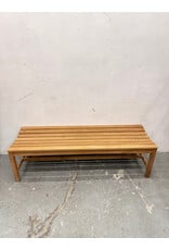 Oxford Garden Teak Slatted Bench