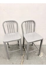 Industrial-Style Metal Bar Stool