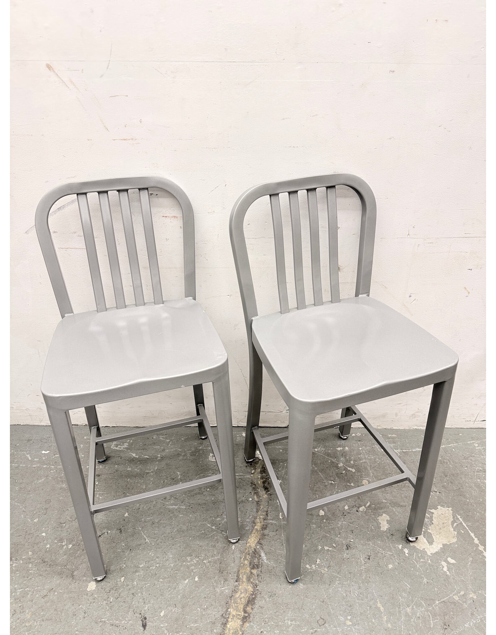 Industrial-Style Metal Bar Stool