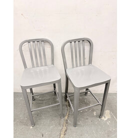 Industrial-Style Metal Bar Stool