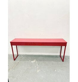 IKEA Bestå Burs High Gloss Red Desk