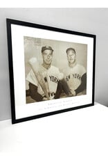 Framed Joe DiMaggio and Mickey Mantle Poster