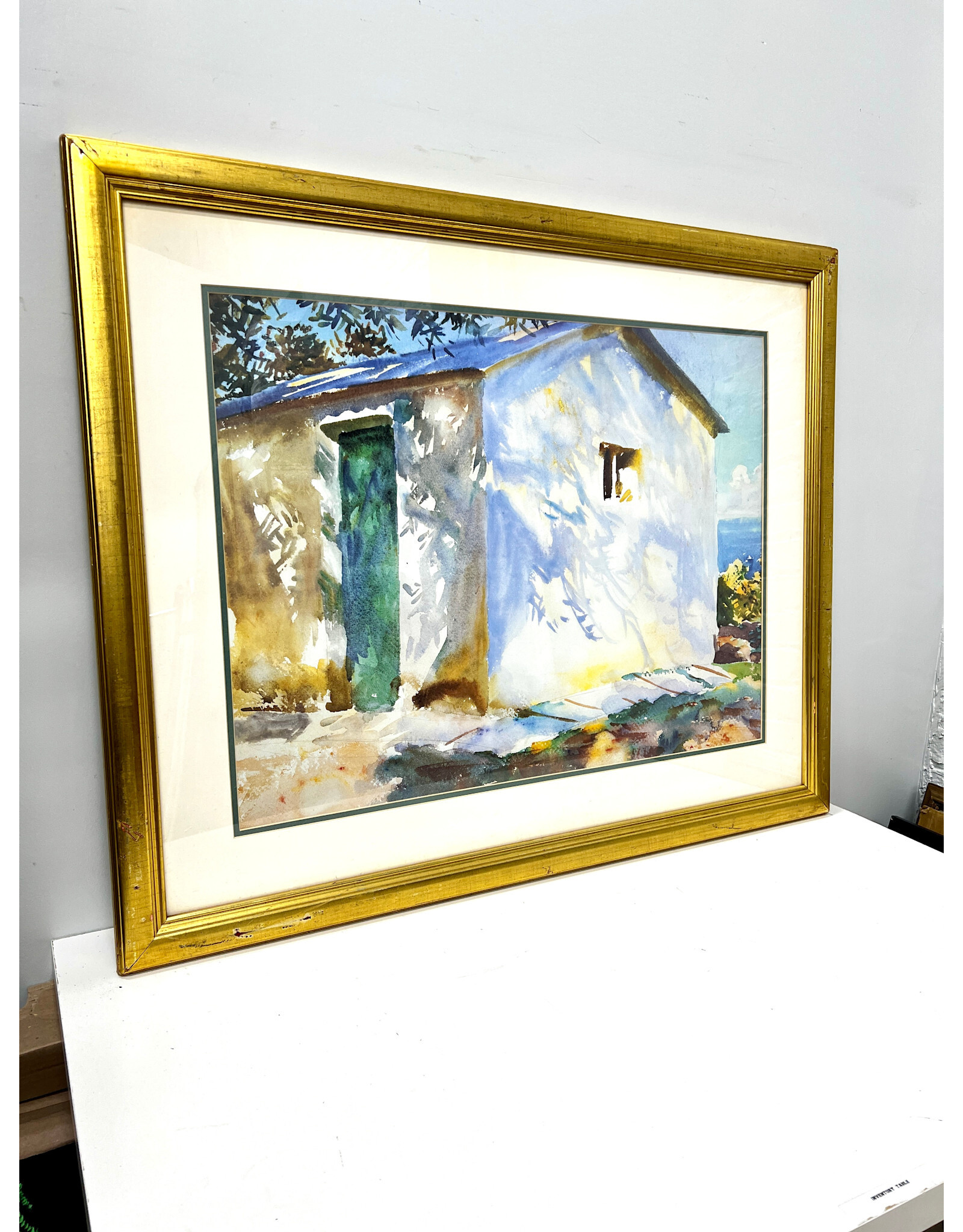 Corfu: Lights and Shadows by John Singer Sargent, framed print