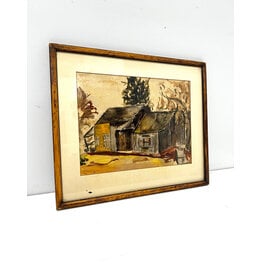 Solitude, framed painting