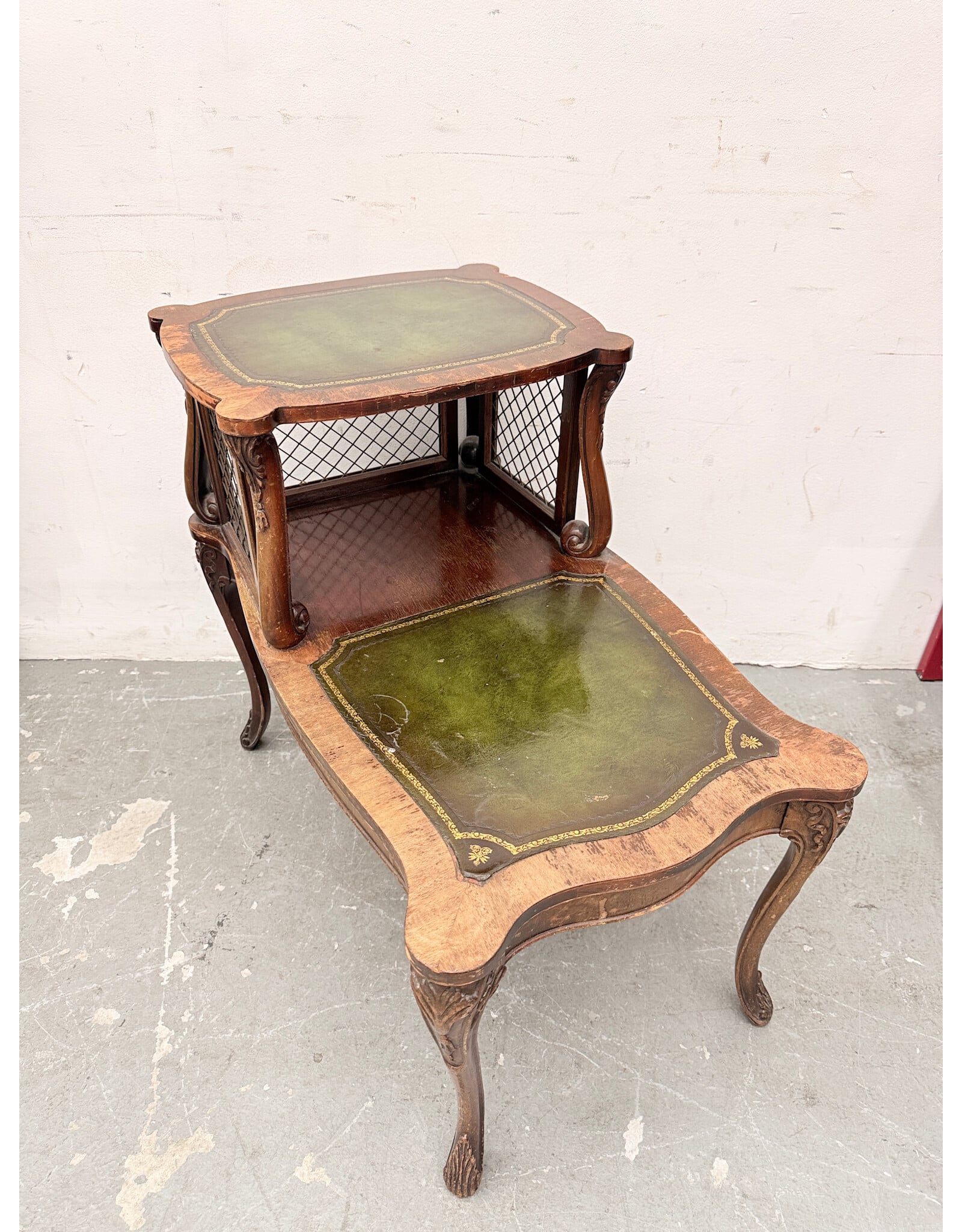 Vintage French Provincial Style Two-Step End Table