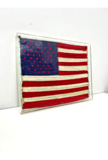 AMERIICAN FLAG, mixed media