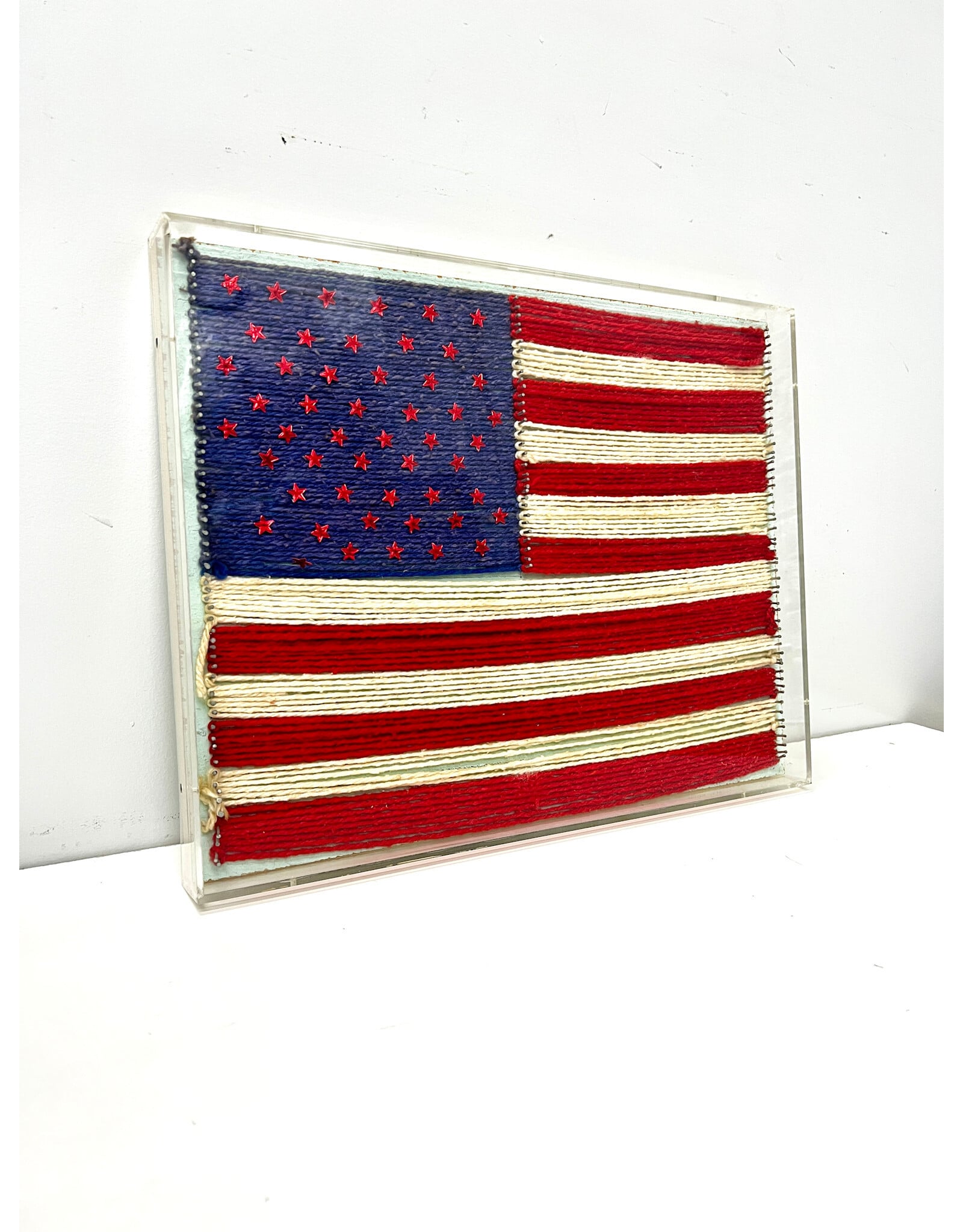 AMERIICAN FLAG, mixed media