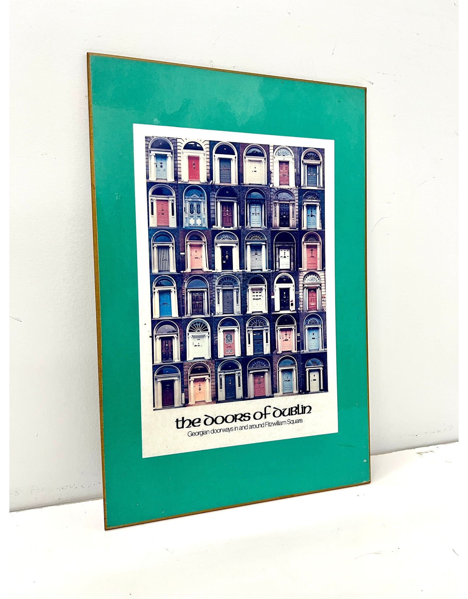 The Doors of Dublin, print on board