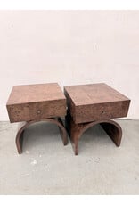 CB2 Breah Burlwood Nightstand