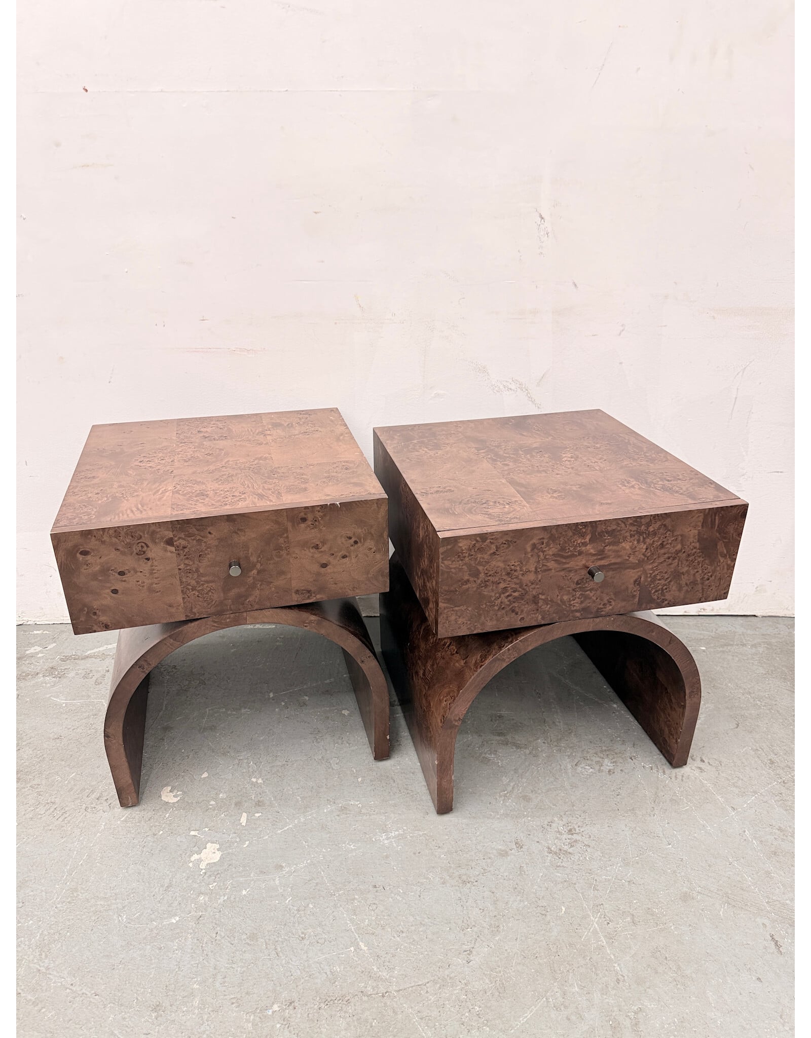 CB2 Breah Burlwood Nightstand