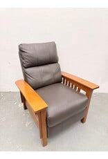 Leather Pushback Recliner