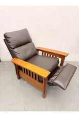 Leather Pushback Recliner