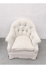 Tufted and Skirted Accent Armchair