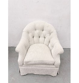 Tufted and Skirted Accent Armchair