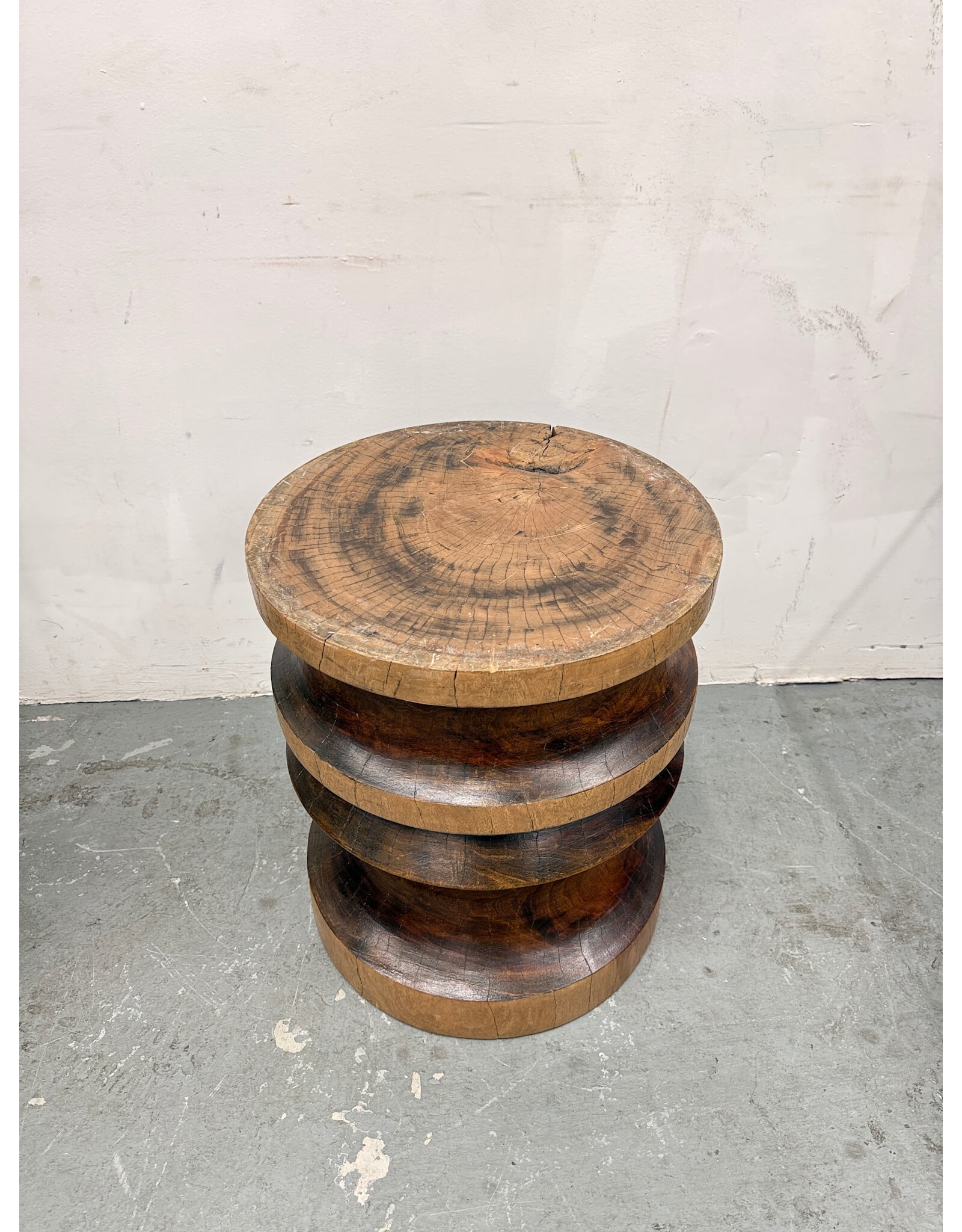Sculptural Wood Stool