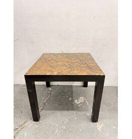 Post-Modern Faux Tortoiseshell Laminate Accent Table